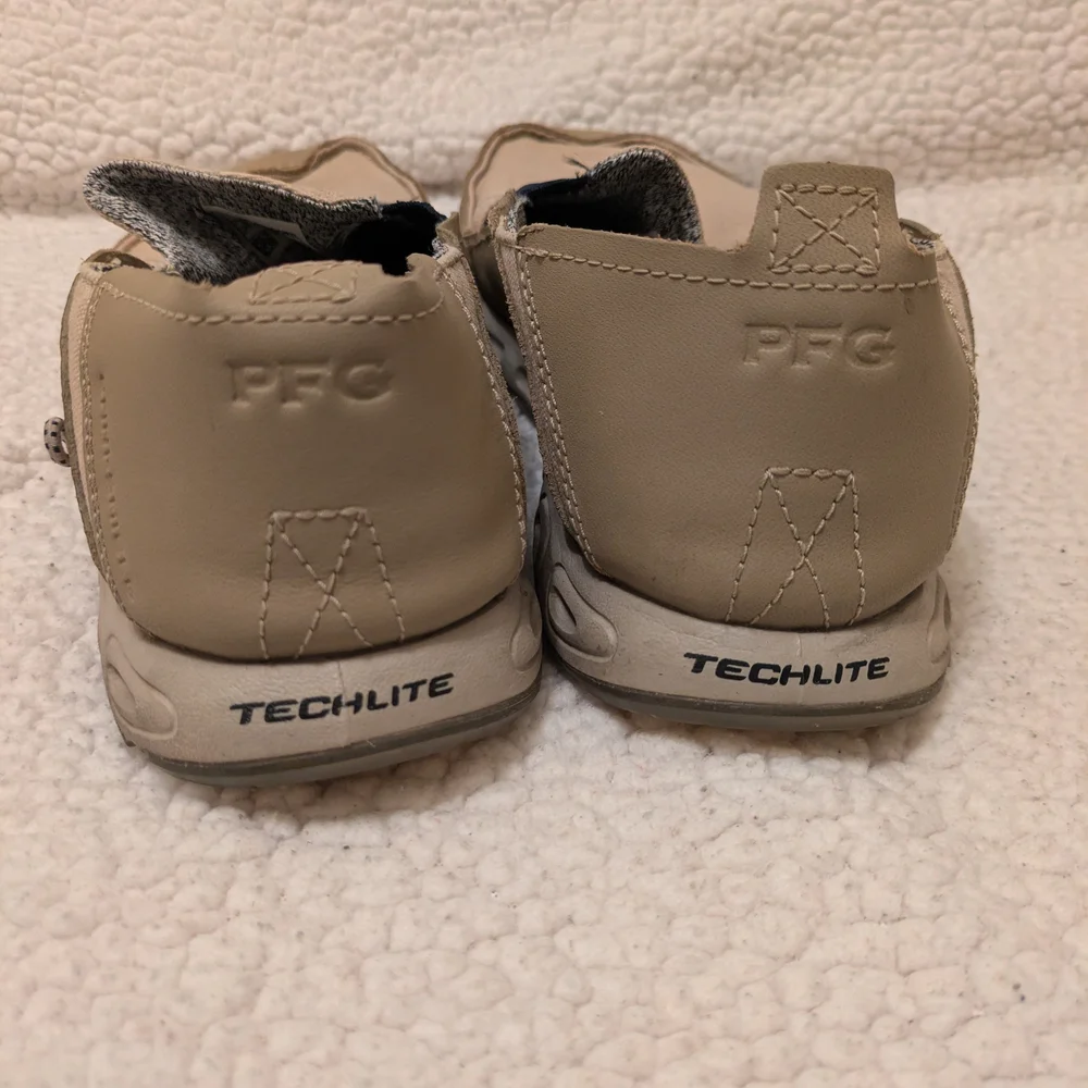 Columbia PFG Mens Boat Shoe Sz 11 Preloved In Good Condition